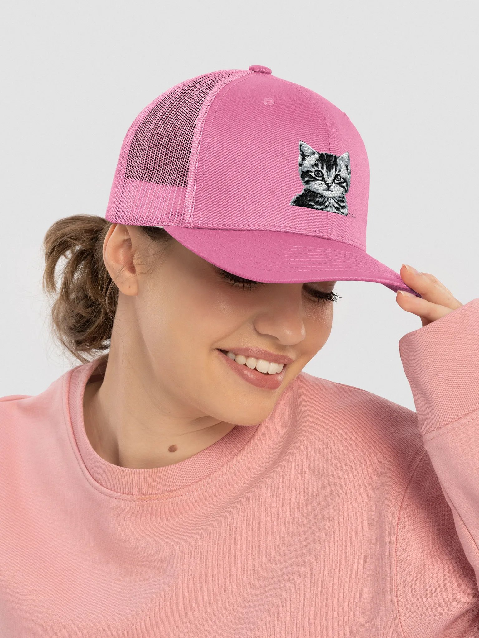 Cat Retro Trucker Hat product image (2)