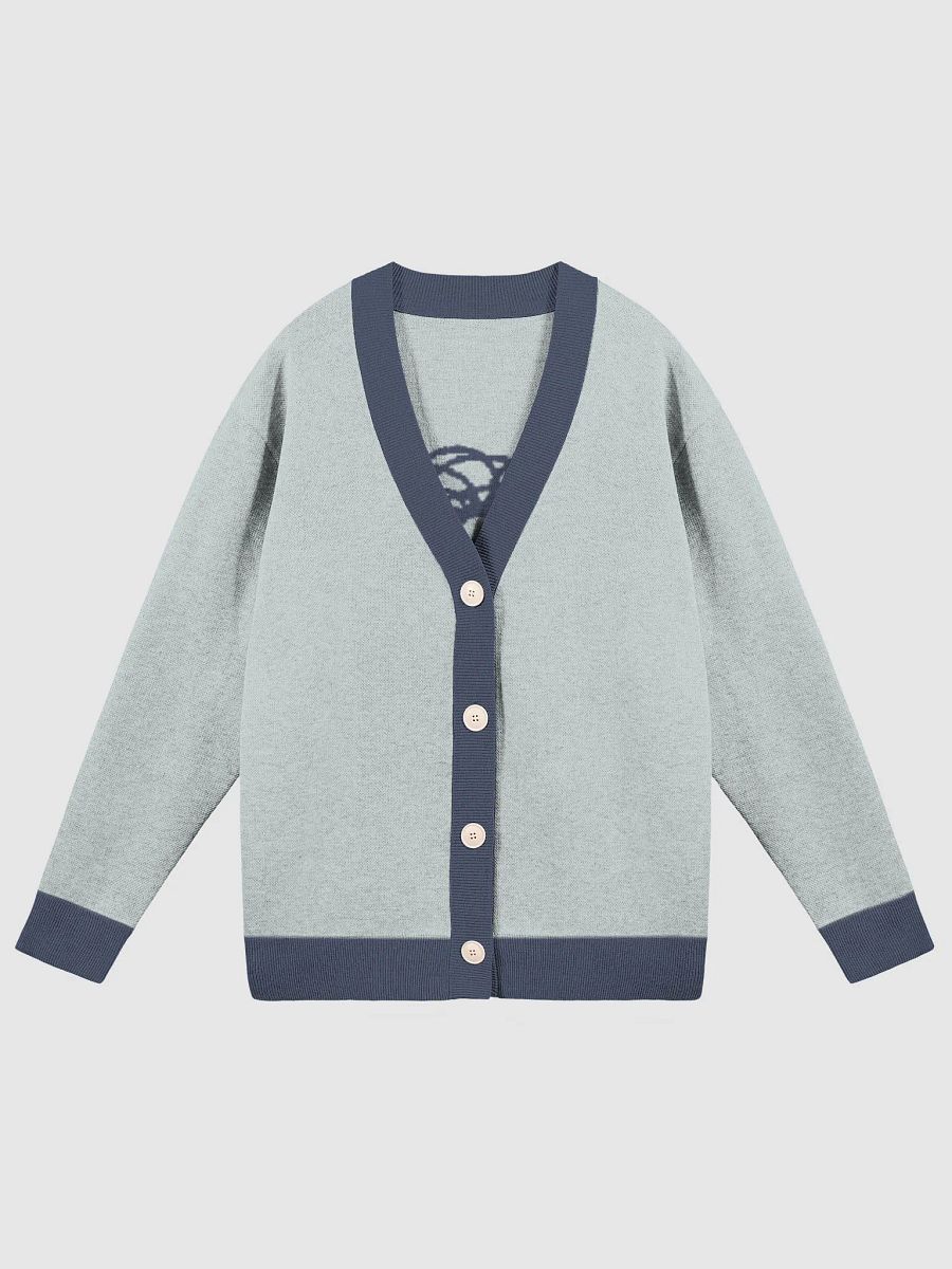 BUSY-BRAINED (lg. design, powder and navy blue) knitwear cardigan product image (5)