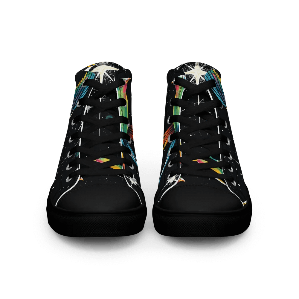 Celestial Flight women's High Top Canvas Shoes product image (3)