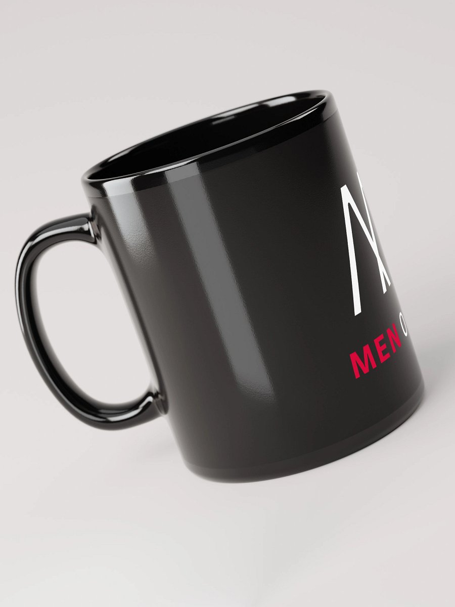 Men of Iron Logo Black Glossy Mug product image (4)