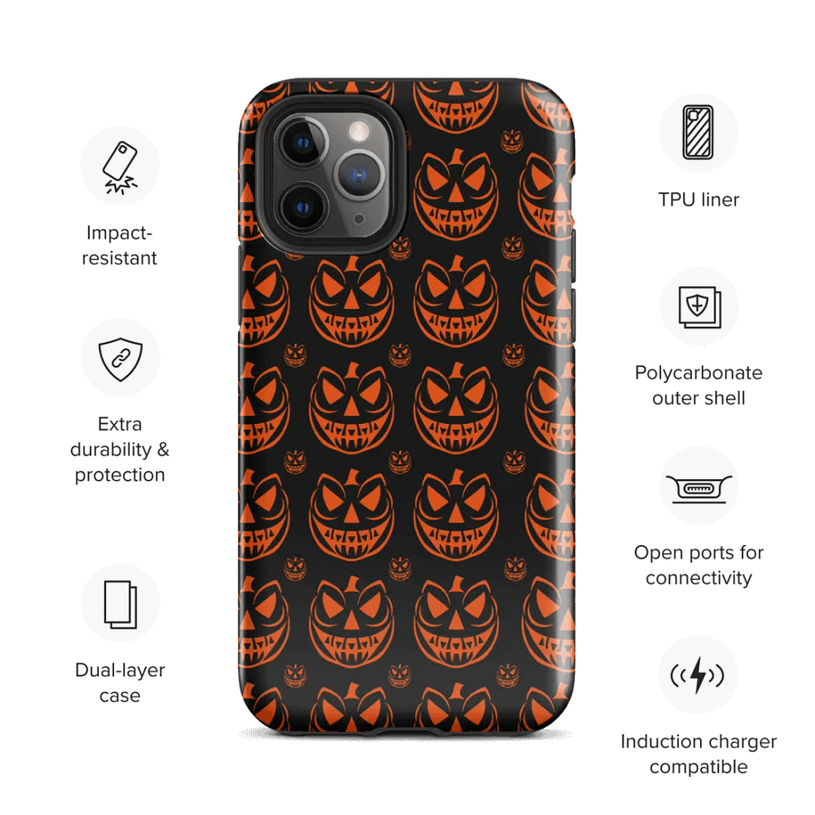 Menacing Jack-O'-Lanterns iPhone® Tough Case product image (3)