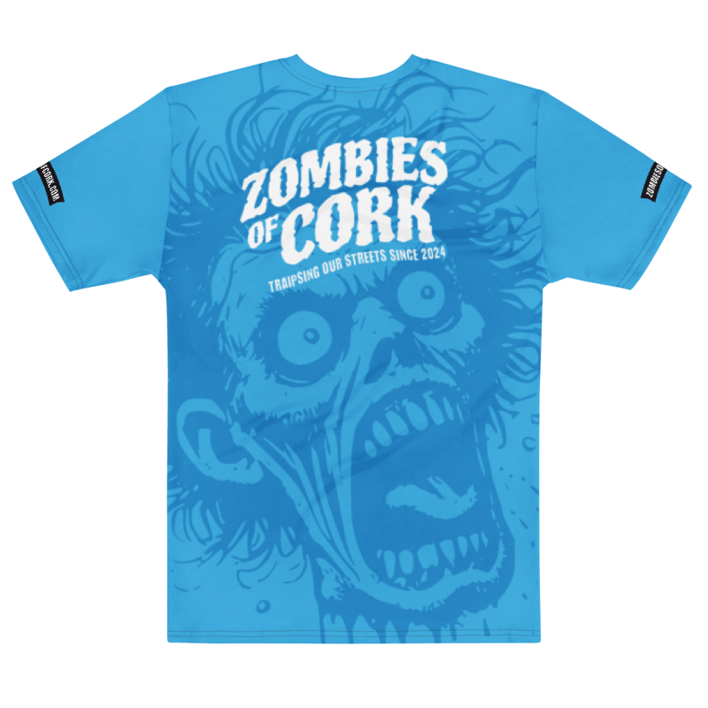 Zombie Floating Head Allover Print T-Shirt (Blue Version) product image (6)