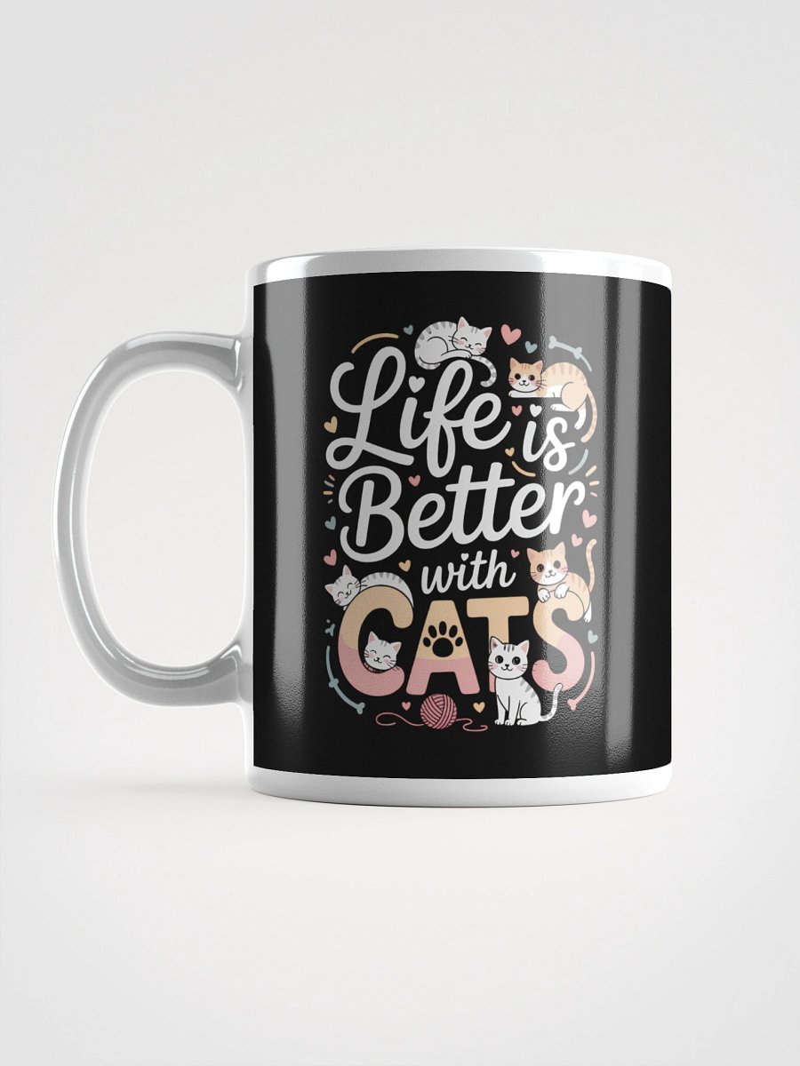 Life Is Better with Cats – Cute Cat Lover Coffee Mug product image (6)
