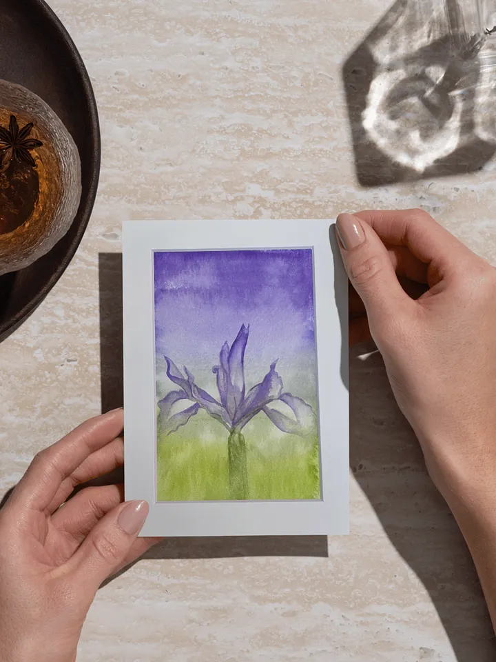 Watercolor Purple Flower product image (2)