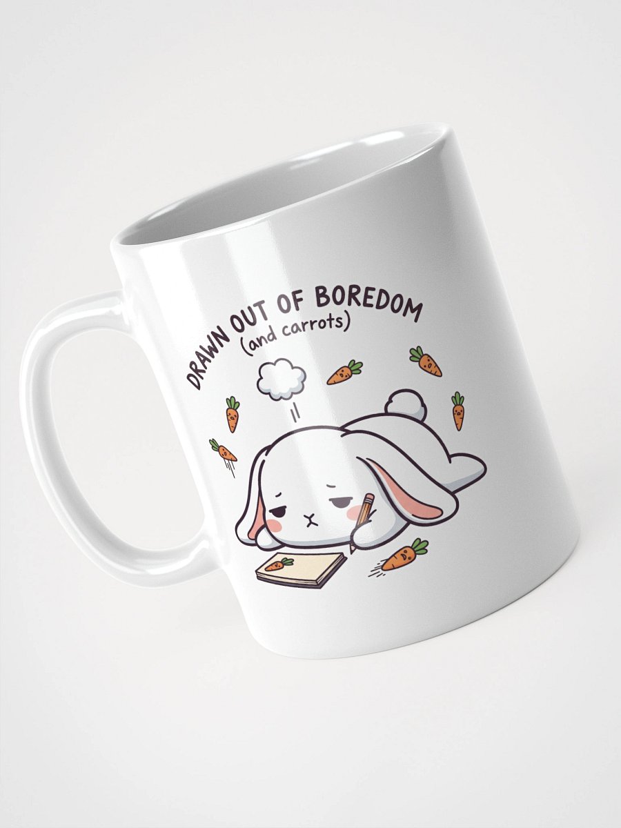 Bored Bunny Artist White Glossy Mug product image (4)