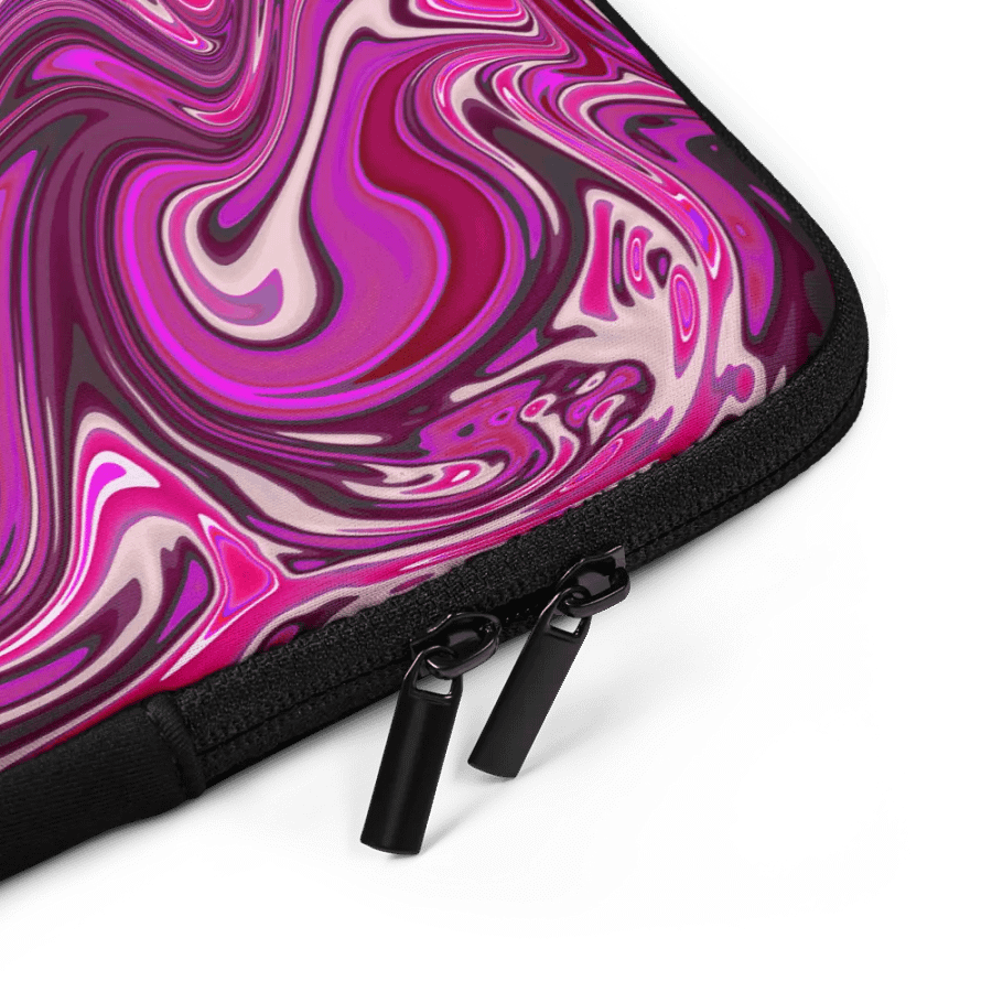 Laptop Sleeve - Pink and Purple Digital Fluid Art product image (5)