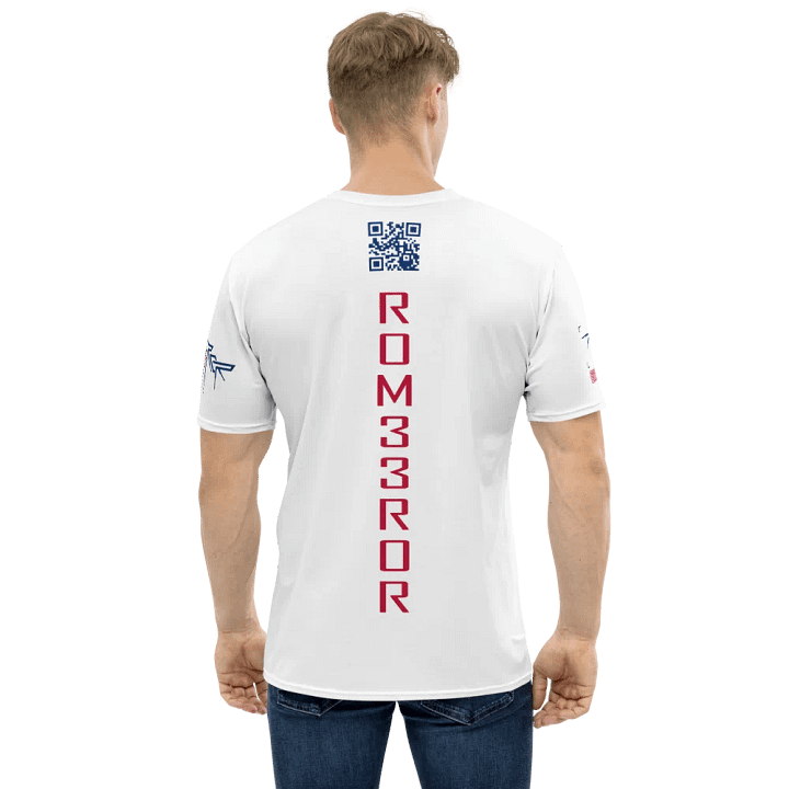 ROM33ROR American Flag Shirt White (AOP) product image (2)