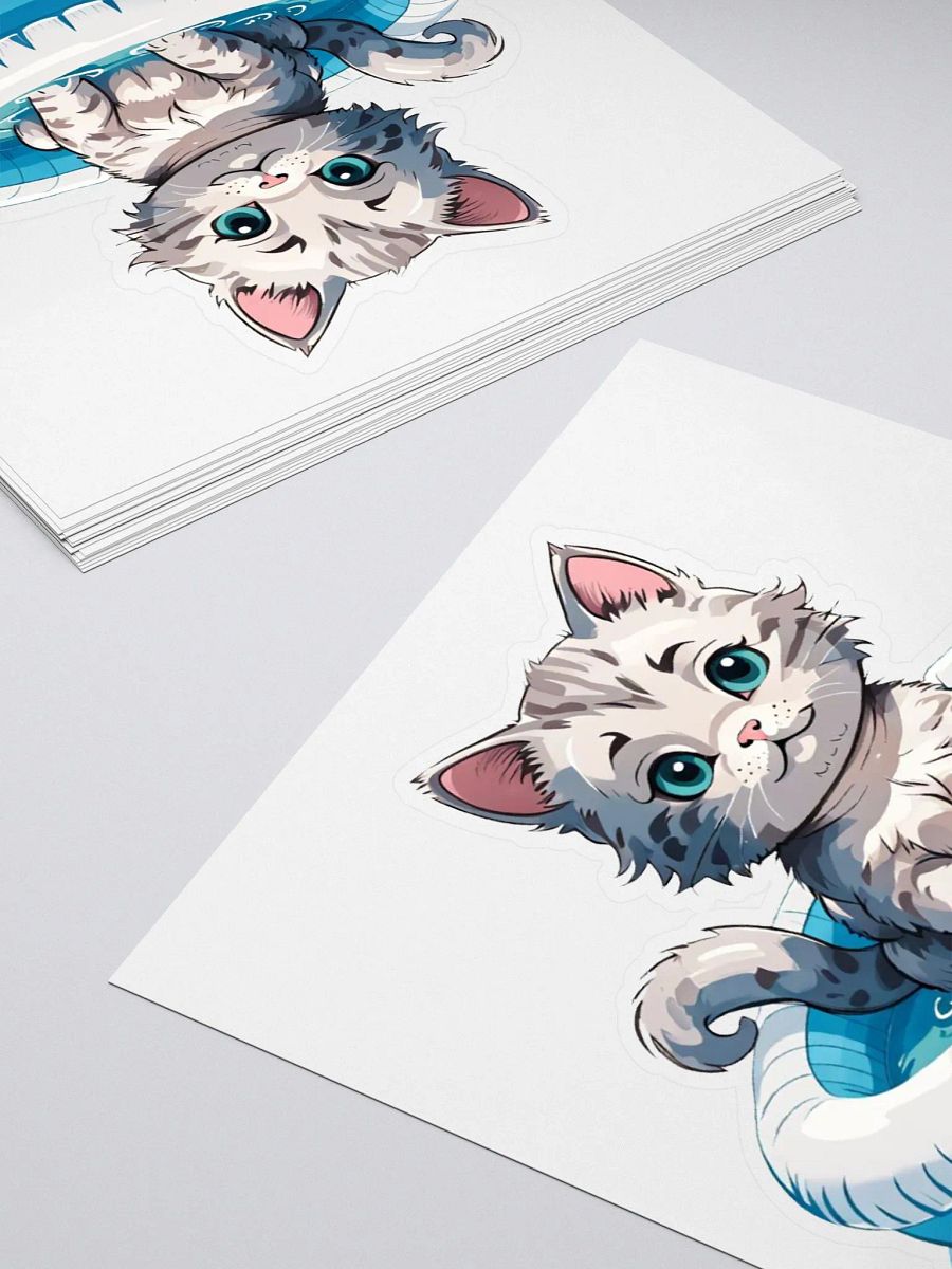 Wet Kitty Vinyl Sticker product image (10)