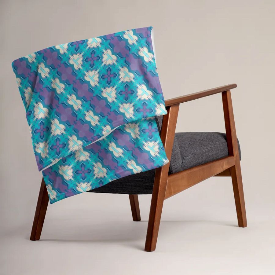 Hearts & Crosses Throw Blanket product image (5)