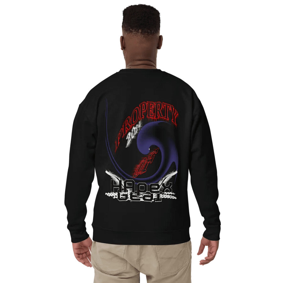 Premium Sweatshirt - Embroidered - Property Of HApex Gear 2024 - With Black HApex Gear Black Logo product image (8)