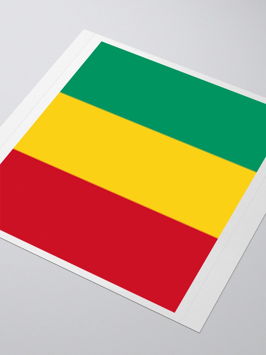Guinea Flag Sticker | Red Yellow Green Design | Durable Vinyl | 3 Sizes product image (9)
