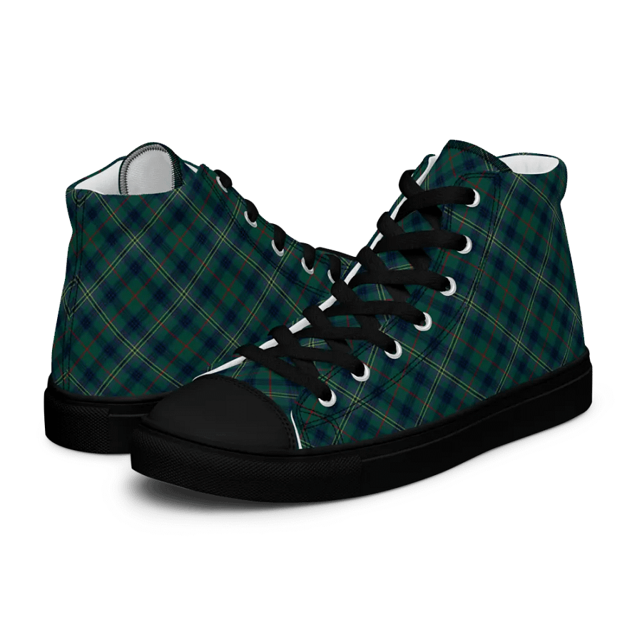 Kennedy Tartan Men's High Top Shoes product image (8)