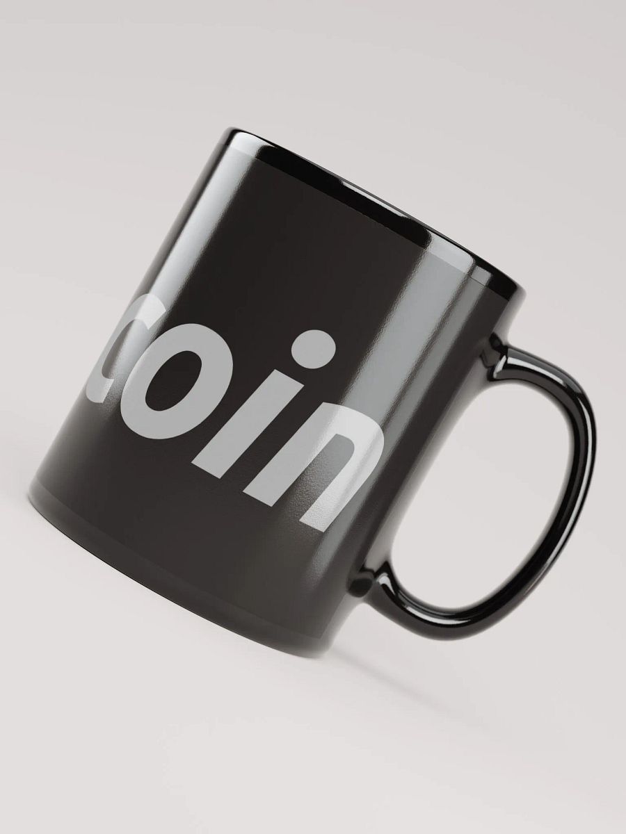 Bitcoin Logo Black Mug product image (6)