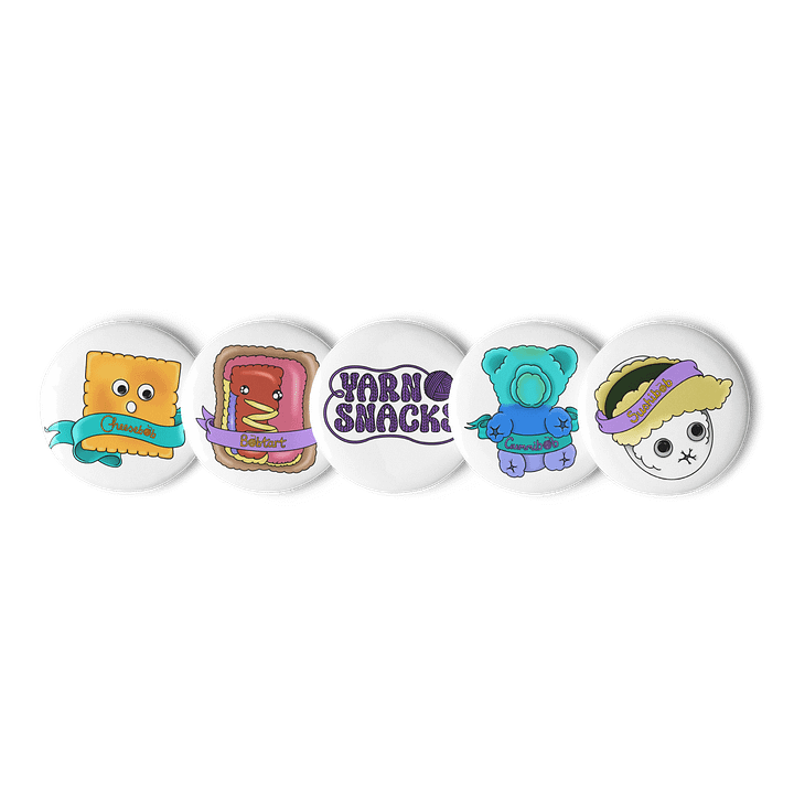 Yarn Snacks Button Pack 1 product image (1)