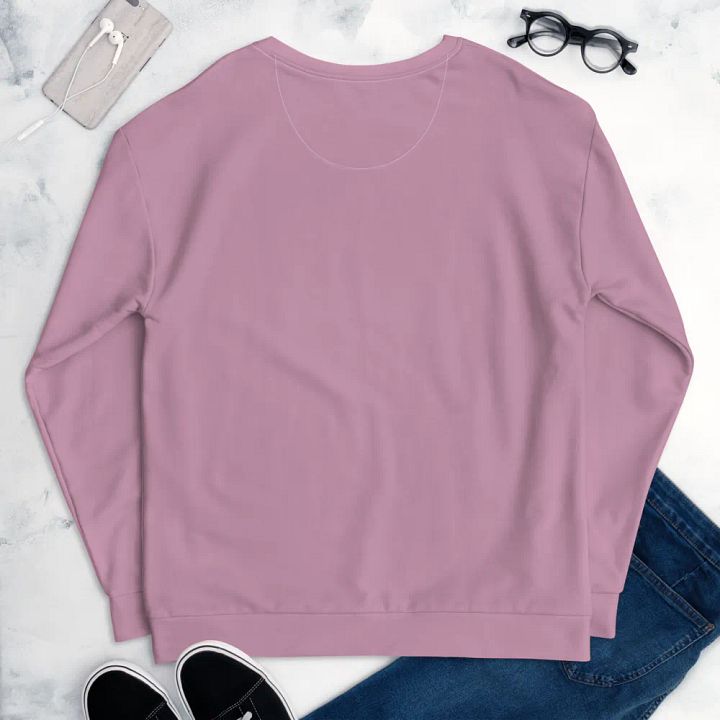 Plain Lilac Purple Soft Summer Unisex Recycled Polyester Heavyweight Premium Sweatshirt by Treasure Pie product image (2)