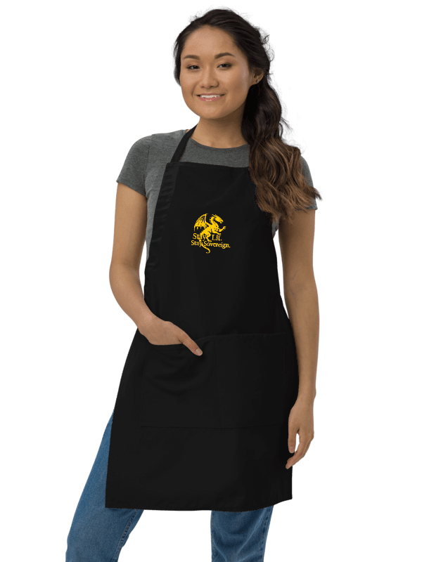 👑 Gold Dragon Apron – “Stay Lit. Stay Sovereign.” product image (5)