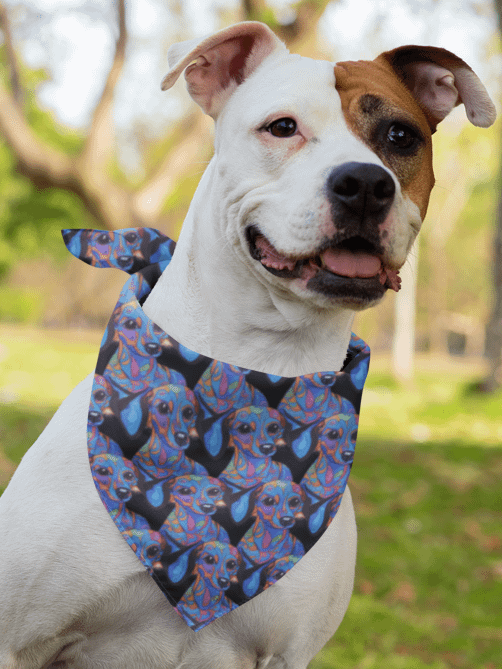 Psychedelic Dachshund #1 - Bandana product image (2)