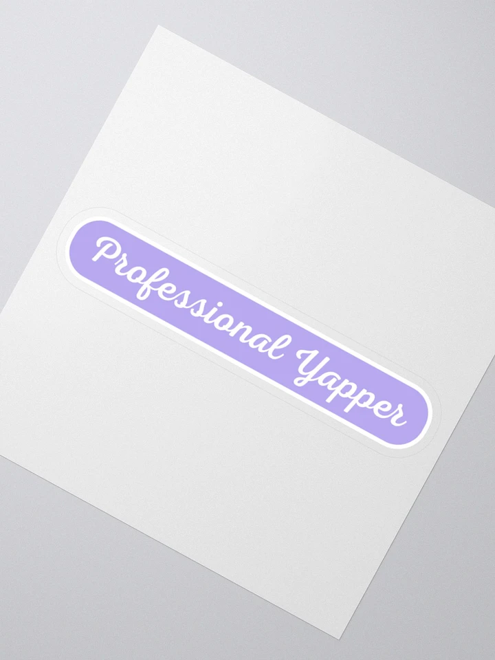 Professional Yapper Sticker - Lilac product image (4)