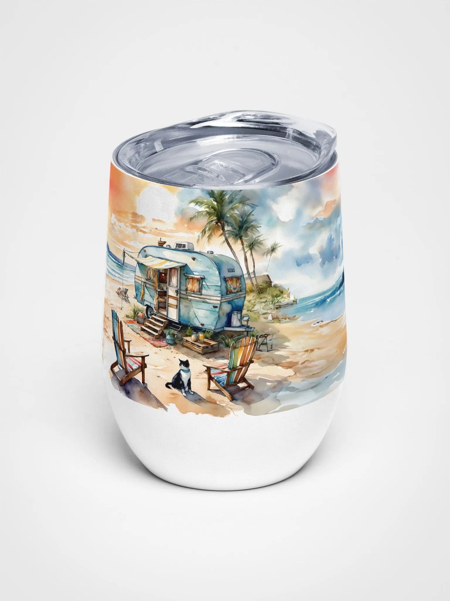 Tropical Sunset Wine Tumbler product image (1)