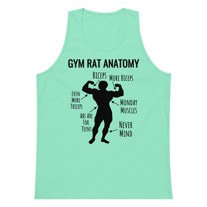 Urgers Gym Rat Anatomy Tank Top product image (15)