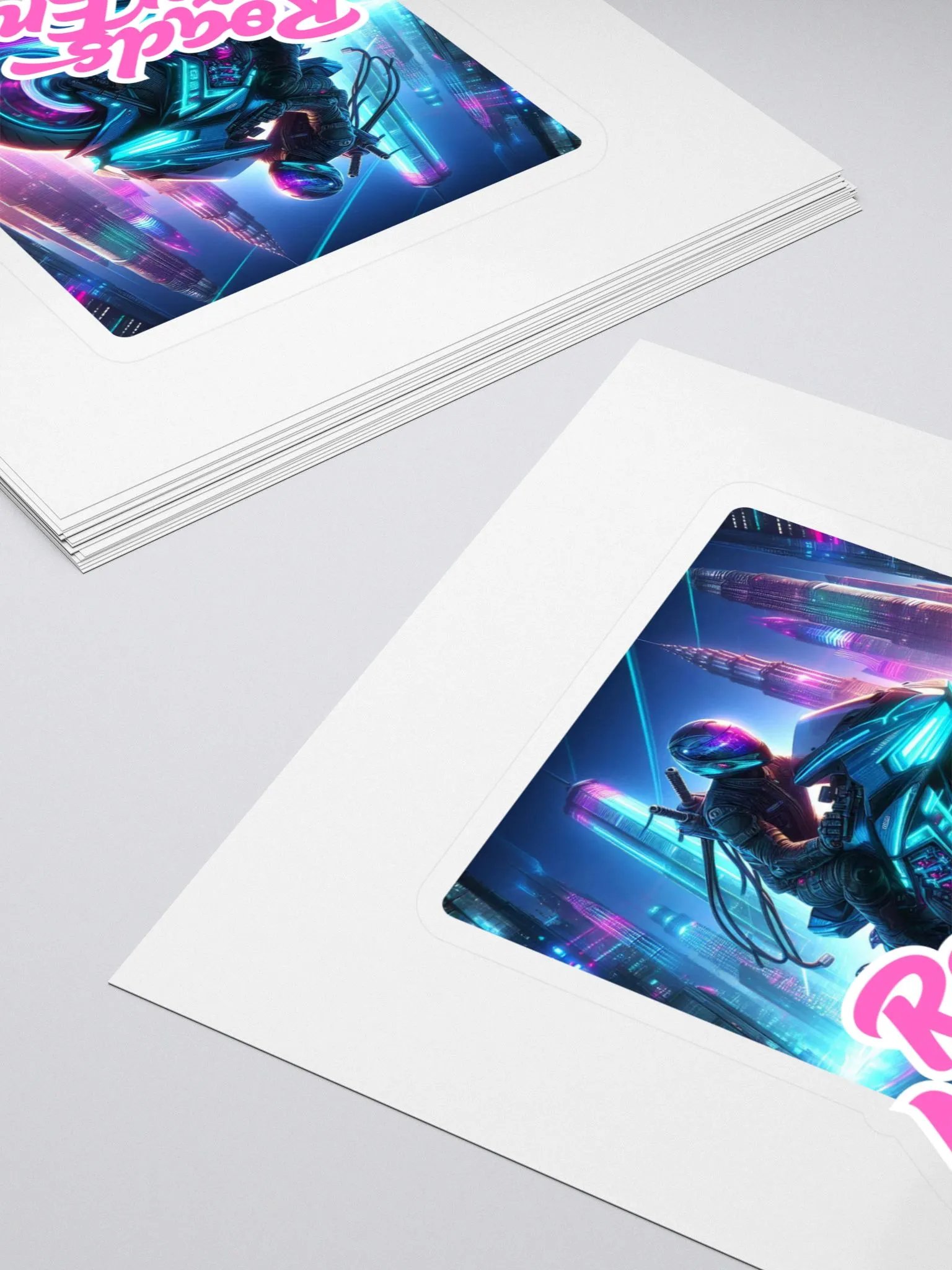 Neon City Rider Sticker Set | Roads Never End product image (4)