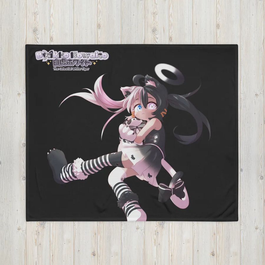 Throw Blanket - Byakko Howaito - Full Black Edition product image (16)