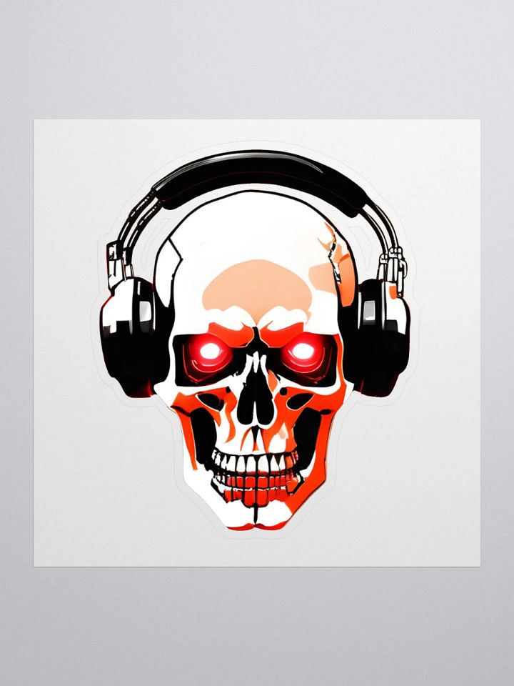 Channel Emote Sticker: Skull DJ product image (2)