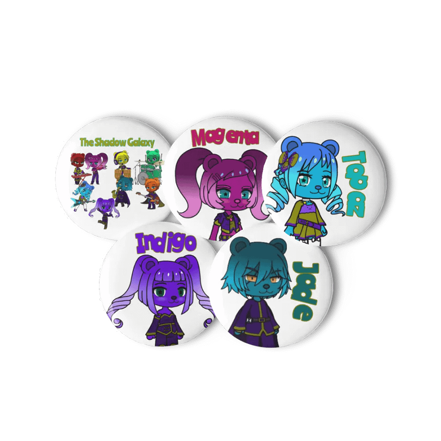 Shadow Bears #2 (The Shadow Galaxy) Set of Pin Buttons product image (6)