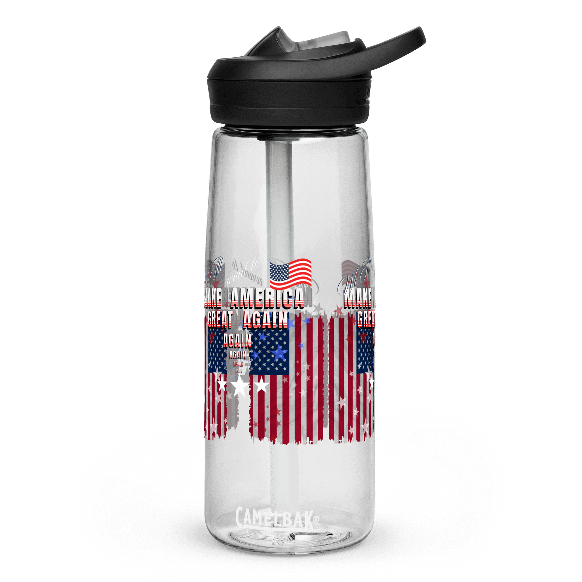 Sports Water Bottle MAGA Flag design for sportsman and woman product image (1)