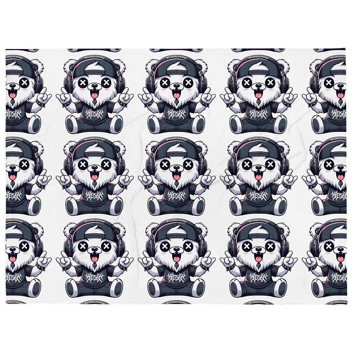 Psixkotic Bear Throw Blanket product image (1)