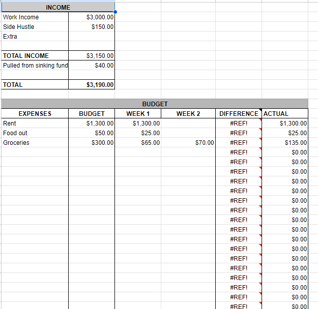 Personal Expense/Finance Tracker - Simple, Weekly and Yearly product image (4)