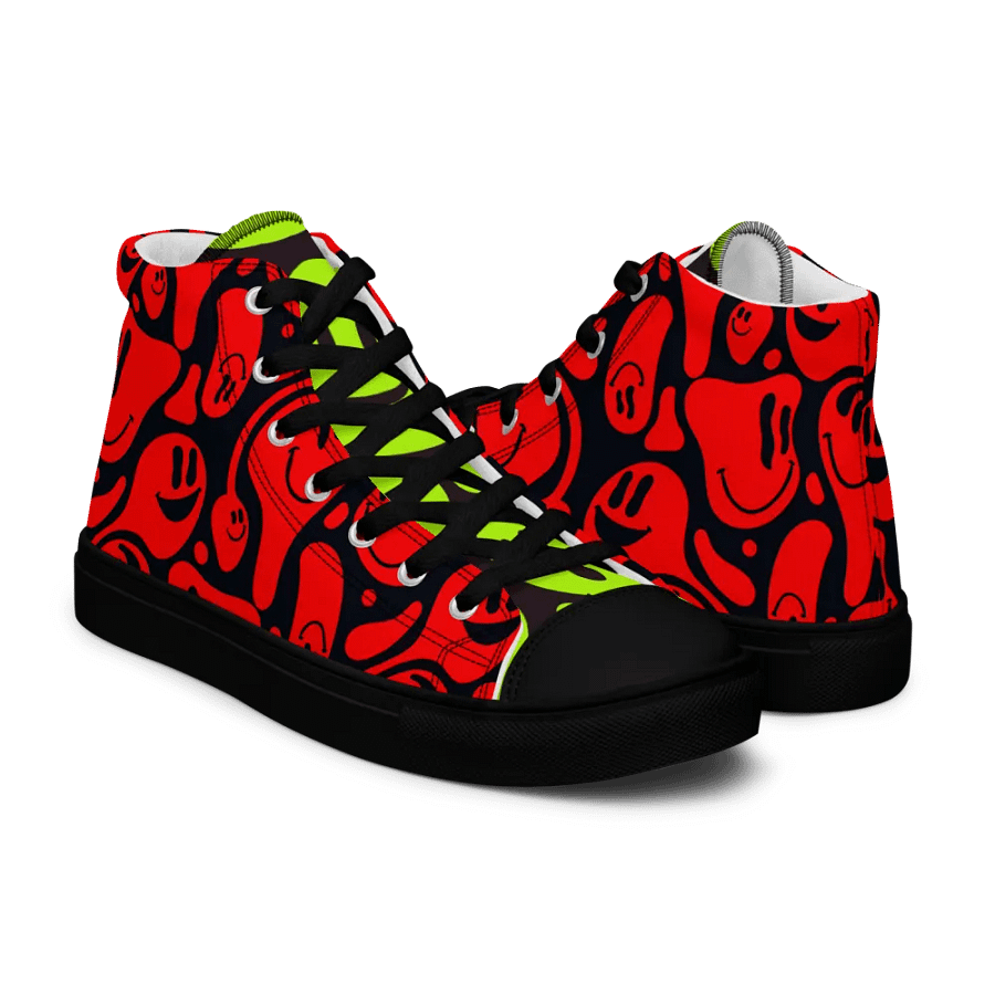 Women's High Top Canvas Shoes : 'Smile 2' product image (11)