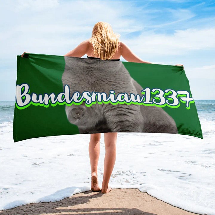 BundesMiau Strandtuch product image (2)