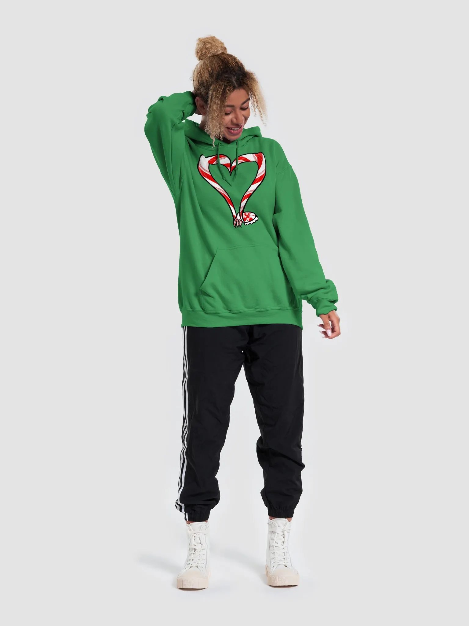 Candycane Tentacle Heart Hoodie product image (5)