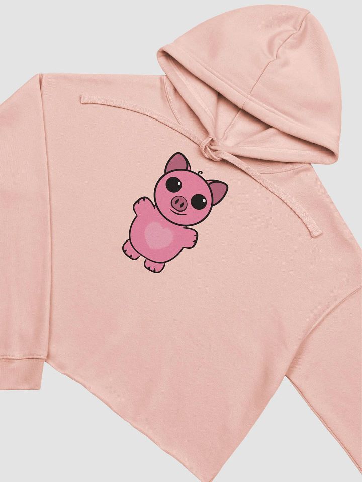 Squiggly Heart Fleece Crop Hoodie product image (2)