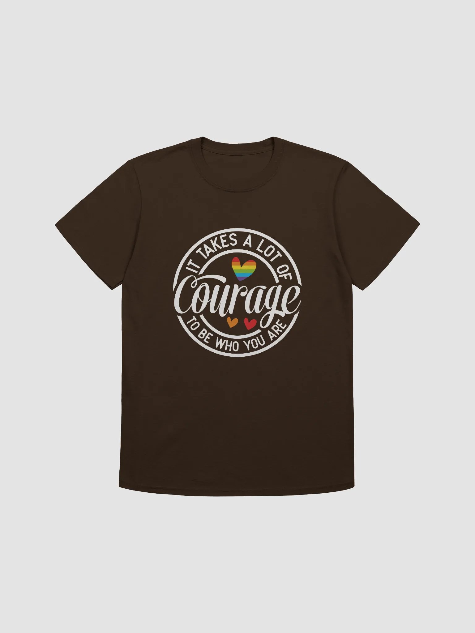 Courage Heart Circle Logo T-Shirt product image (31)