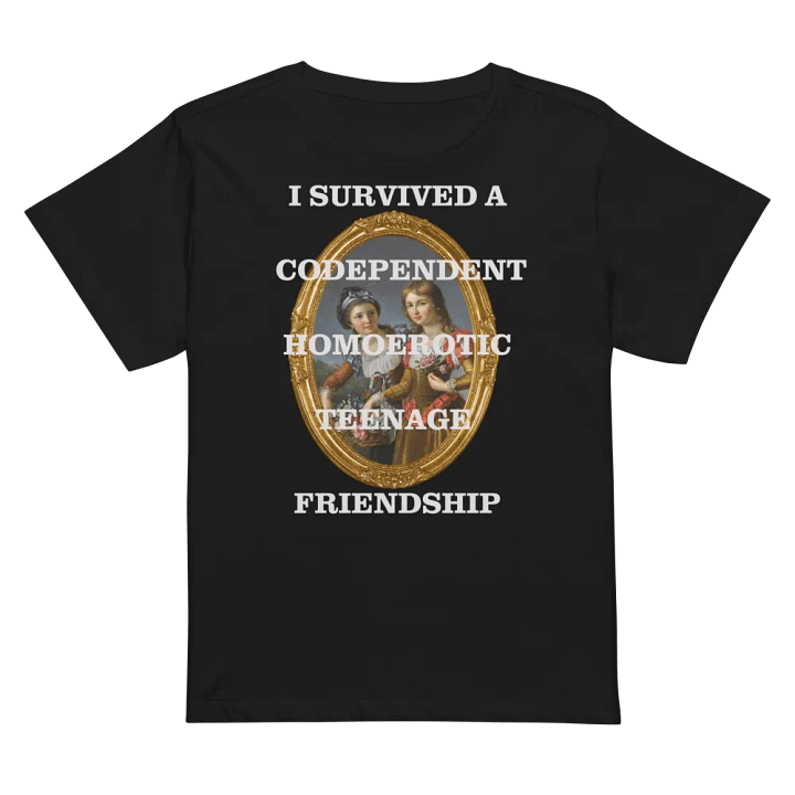 Codependent Homoerotic Teenage Friendship Framed High-Waisted T-Shirt product image (2)