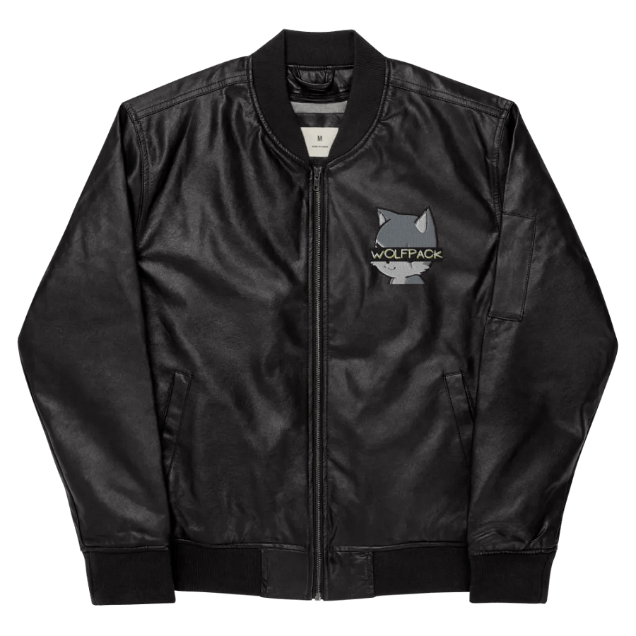 Faux Leather WOLFPACK Jacket (Chibi Wolf) product image (9)