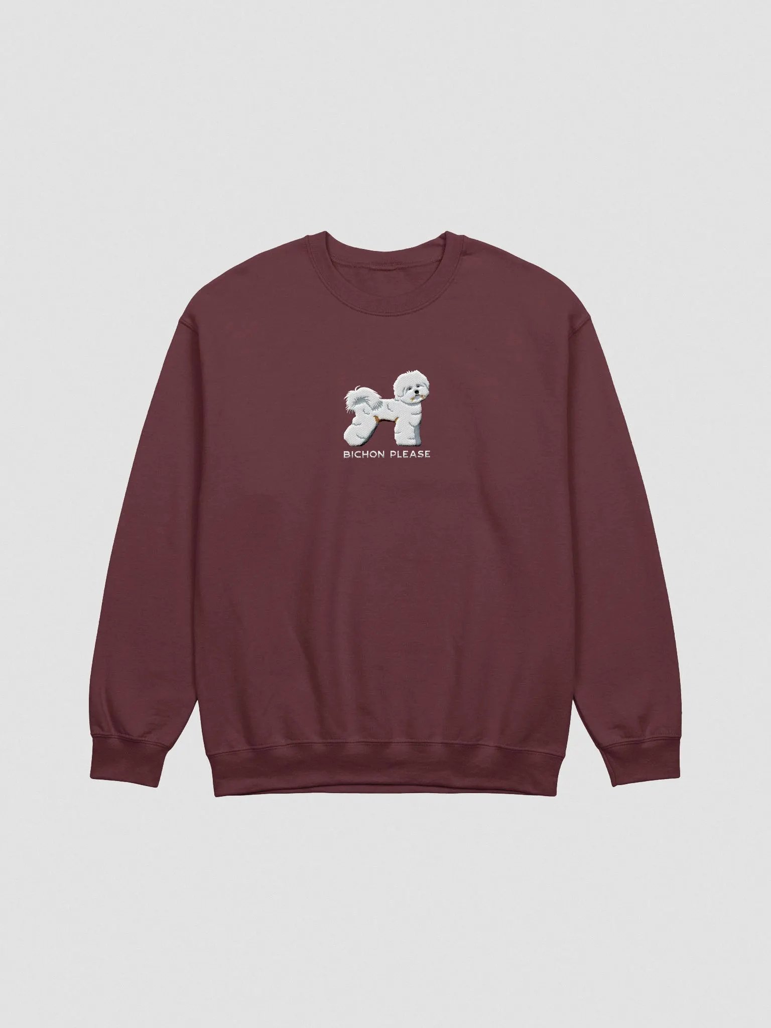 Bichon, Please Sweatshirt(Embroidered) of a Bichon Frise product image (4)