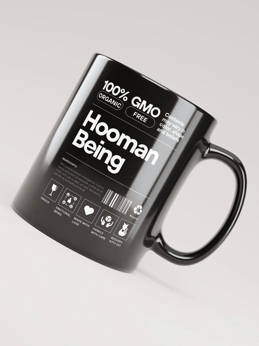 Hooman Being Black Mug product image (3)