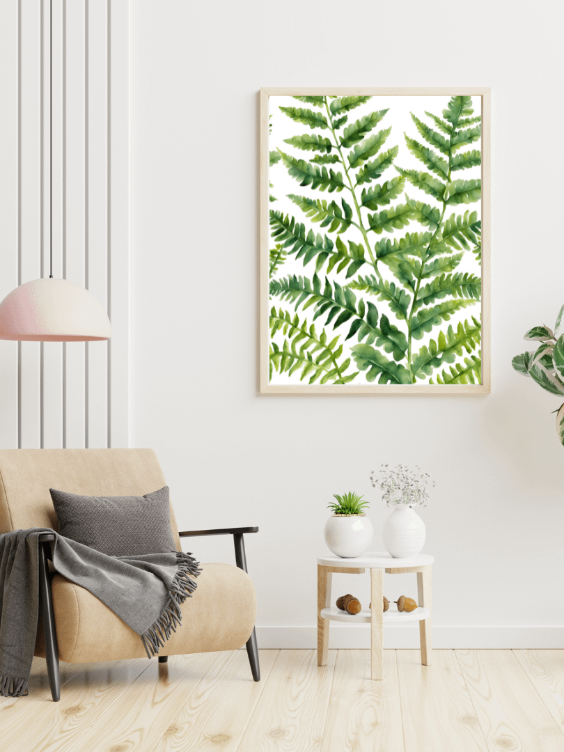 Watercolour Painting Printable Wall Art of FERN product image (4)