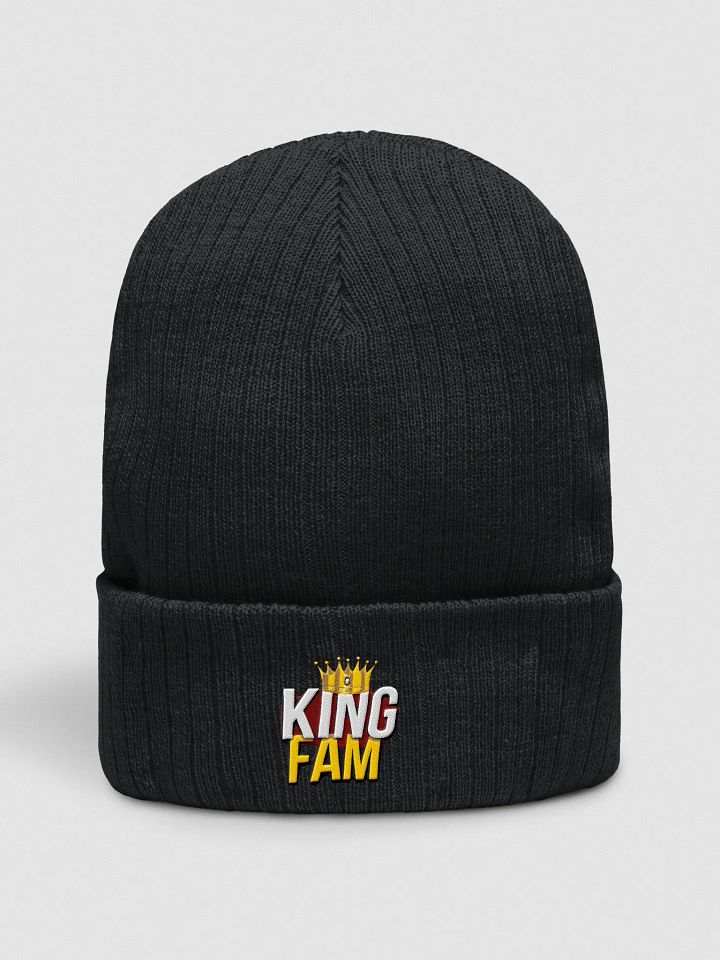 KING FAM Crowned Ribbed Beanie product image (2)