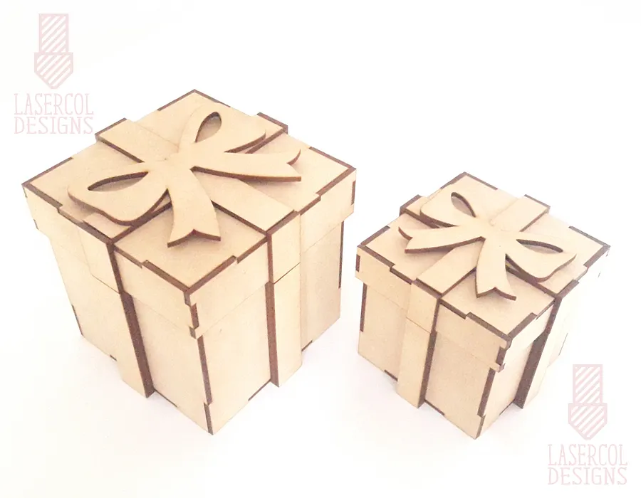 Gift Box Bundle Set 1 & 2 (Two Sizes) - Laser Cut Files product image (5)