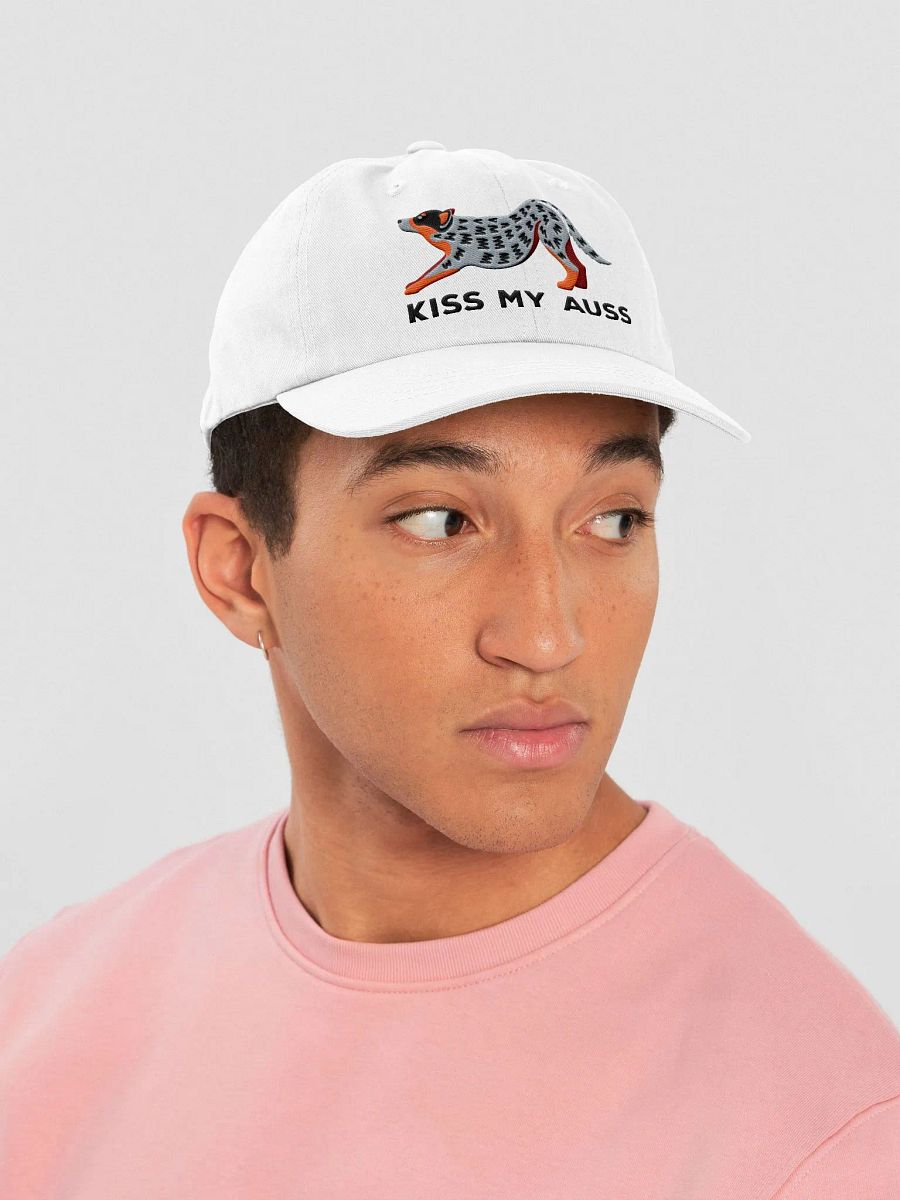 Kiss My Auss Classic Dad Hat(Embroidered) of an Australian Cattle Dog(Blue Heeler) product image (35)