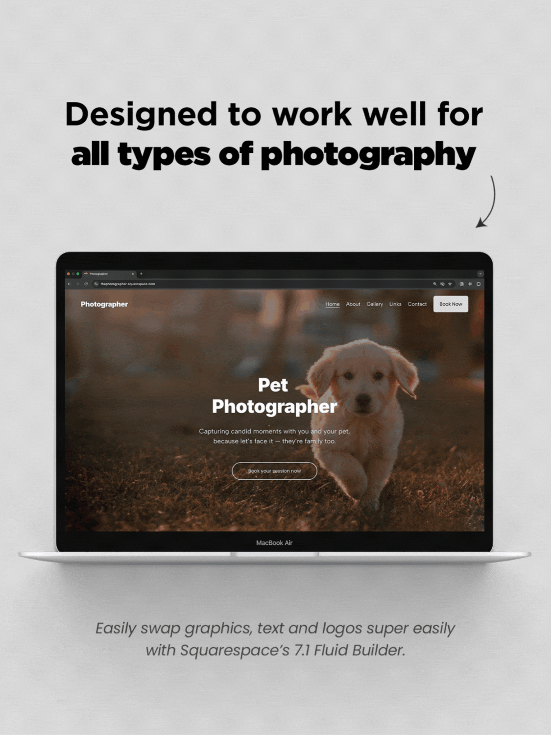 Photographer Website Template product image (3)