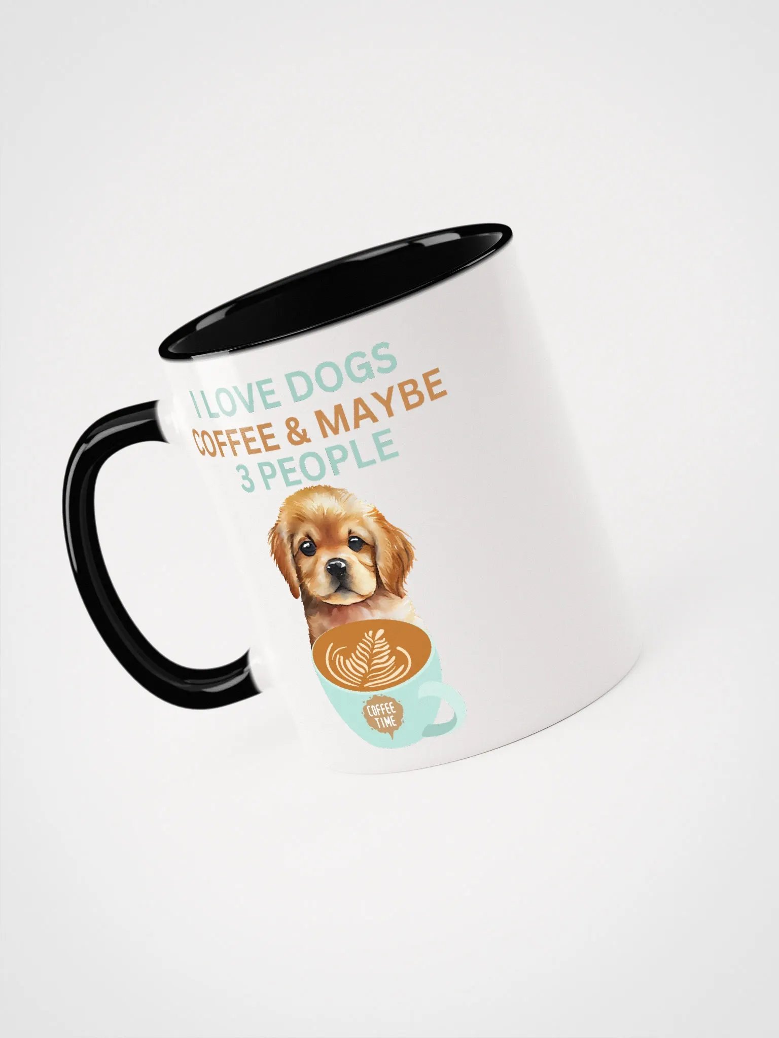 " I LOVE DOGS, COFFEE & MAYBE 3 PEOPLE " COFFEE MUG product image (3)