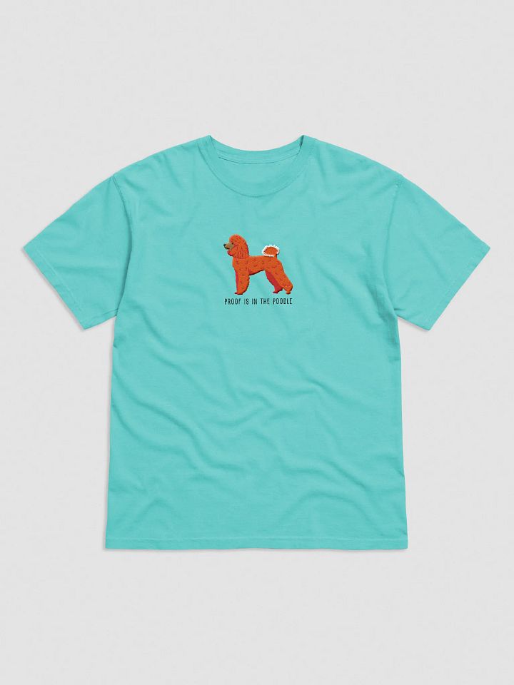 Proof Is in the Poodle T-Shirt(Embroidered) of a Miniature Poodle(Red) product image (25)