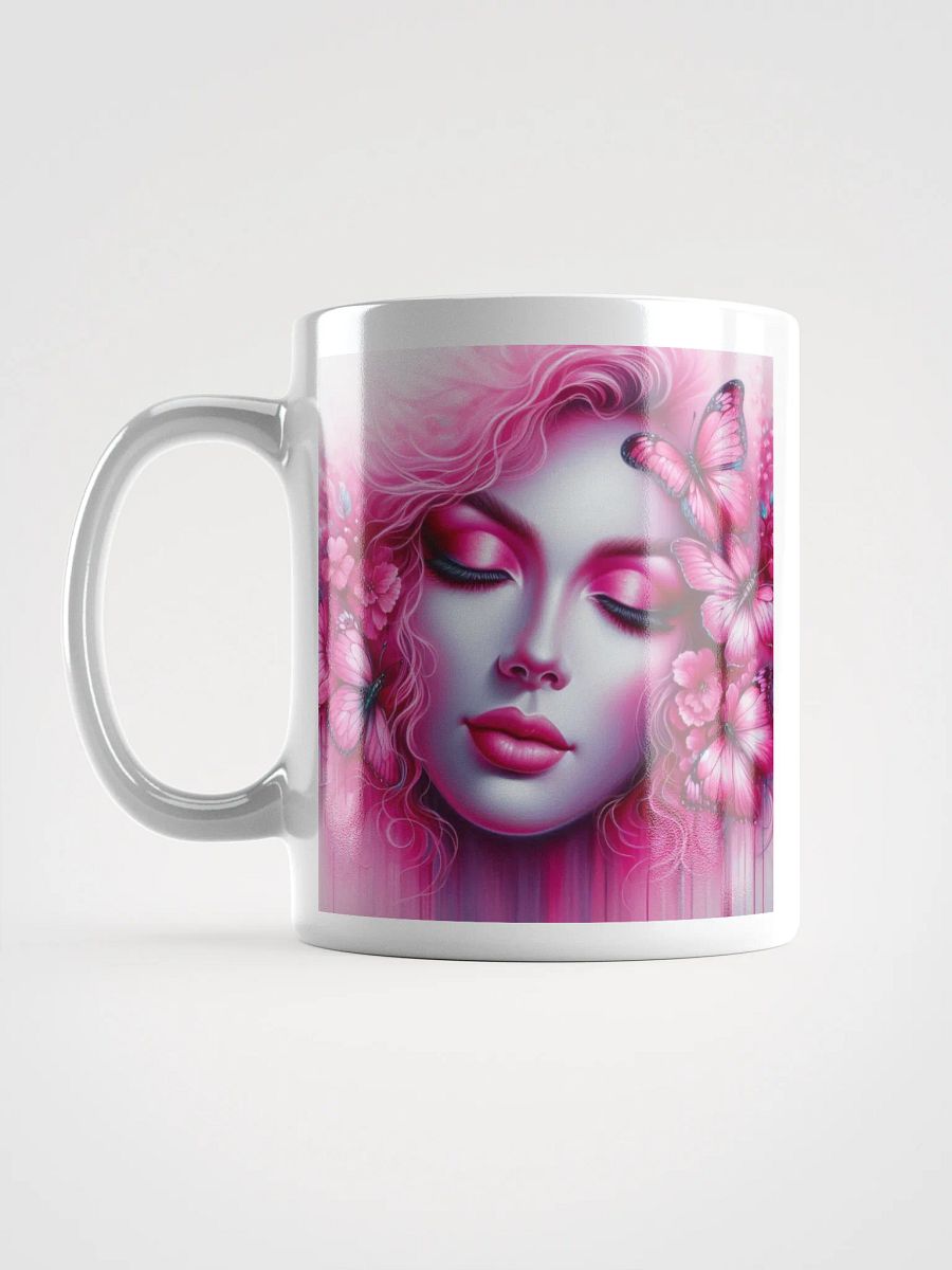 Pink Woman and Butterflies Mug product image (17)