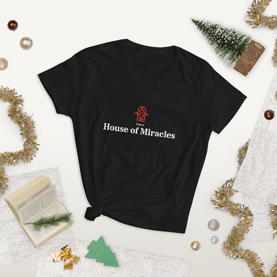 I am a House of Miracles - Fitted (Female) - Black product image (13)