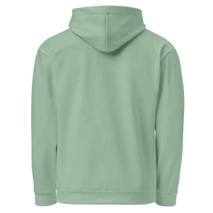 Plain Light Sage Green Soft Summer Unisex Recycled Polyester Heavyweight Premium Hoodie by Treasure Pie product image (2)
